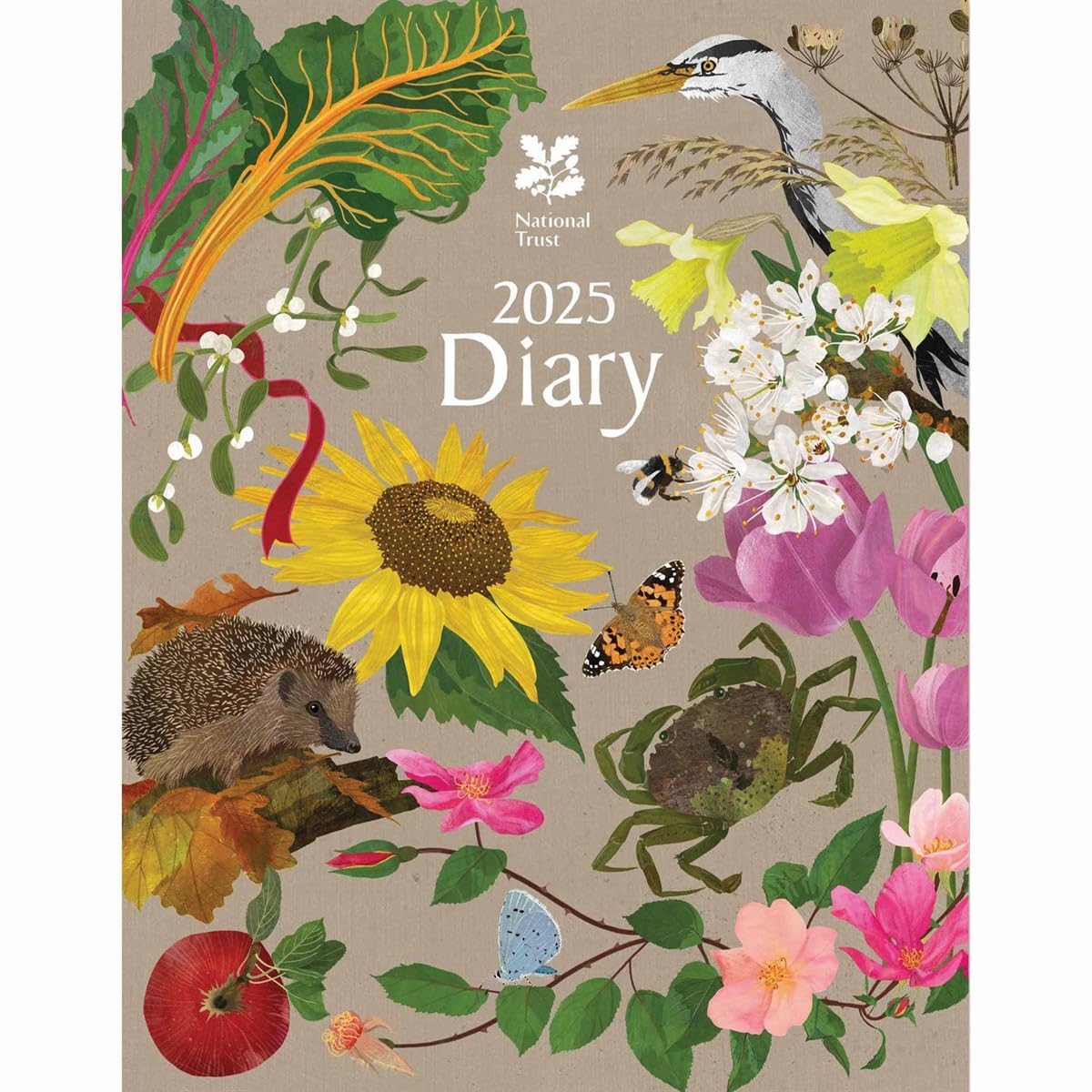 A5 2025 National Trust Week To View Annual Diary Illustrated