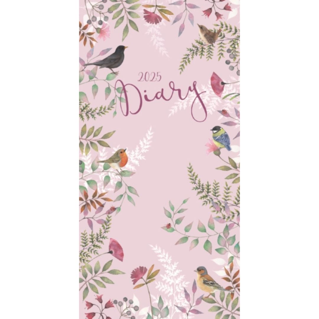 Pocket 2025 Annual Diary Vintage Garden Floral Deluxe