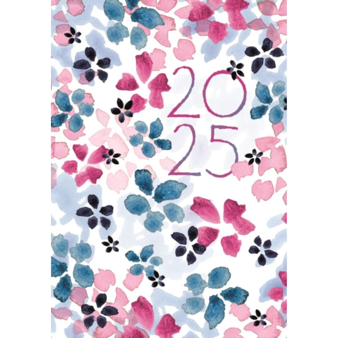 A6 2025 Annual Diary Floral