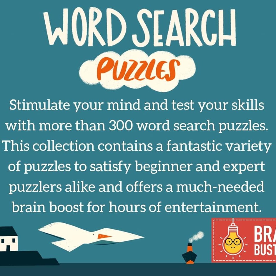 Word Search 300 Puzzles - Brain Busters