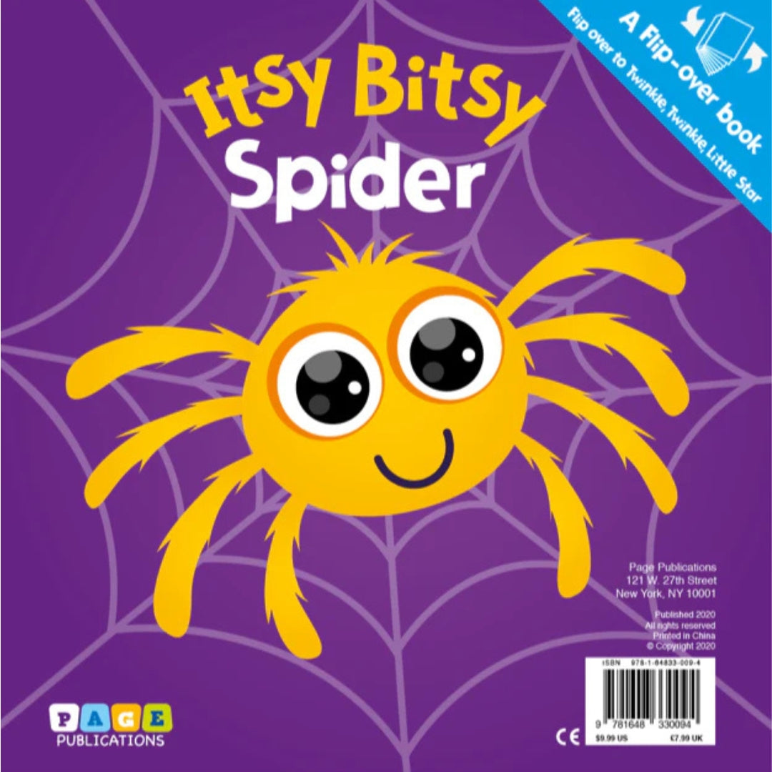 A Flip-Over Book - Twinkle, Twinkle, Little Star / Itsy Bitsy Spider - Paperback