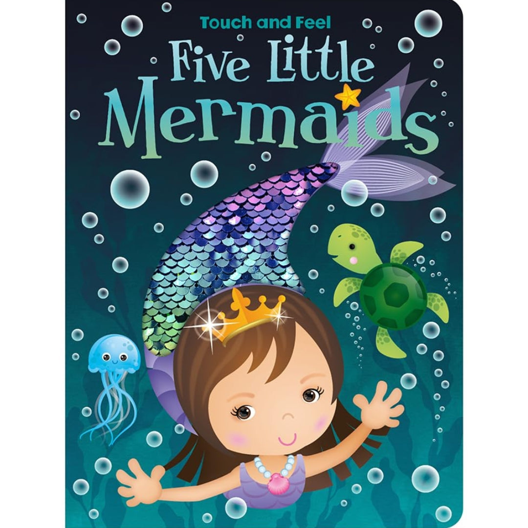 Touch And Feel - Five Little Mermaids - Hardcover