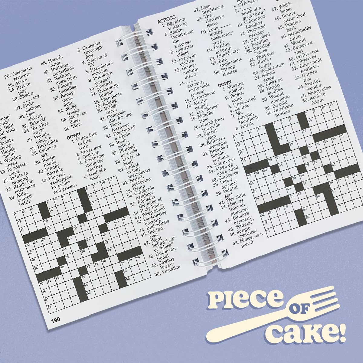Piece Of Cake! - Easy Crosswords 350+ Puzzles - Brain Busters