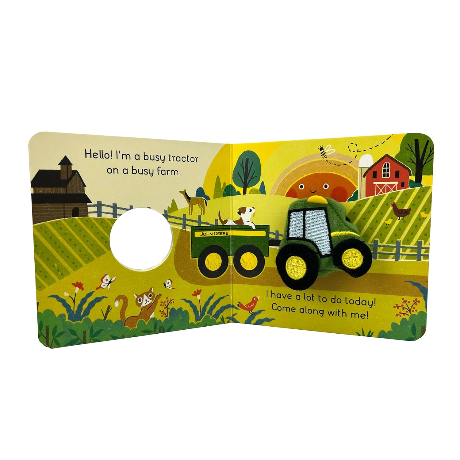 John Deere - I Am a Tractor - Finger Puppet Board Book