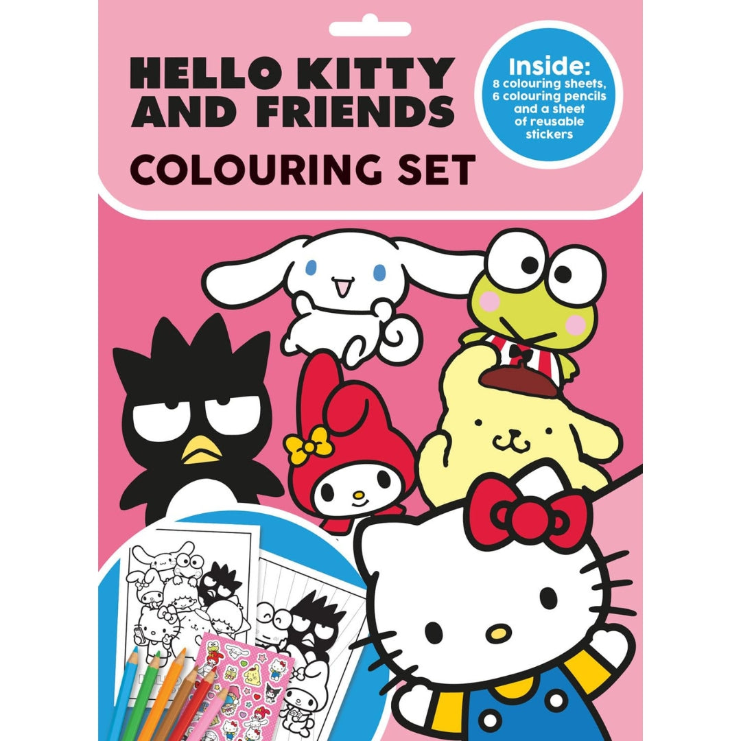 Hello Kitty And Friends - Colouring Set
