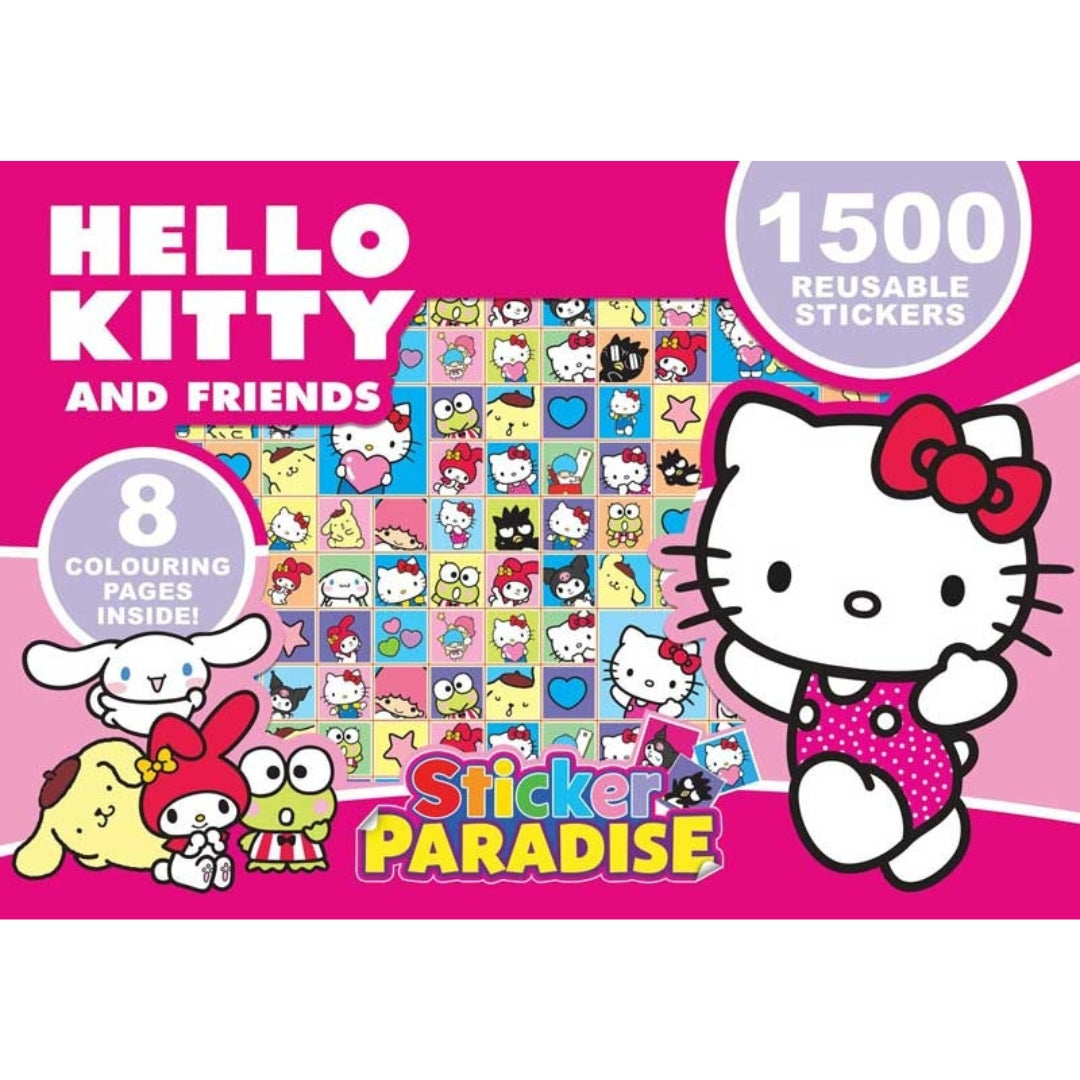 Hello Kitty And Friends - Sticker Paradise - Colouring Book