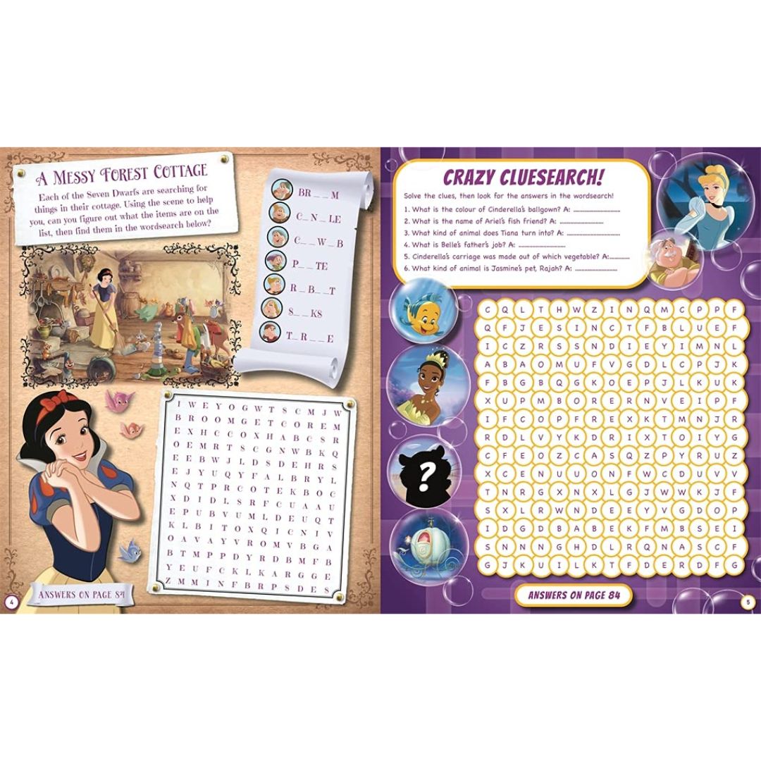 Autumn Disney Princess 101 Wacky And Wonderful Wordsearches