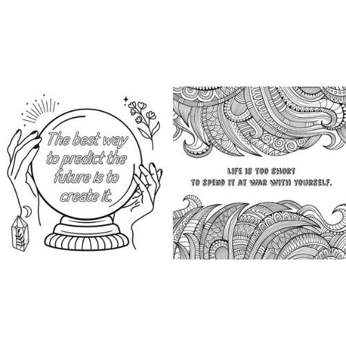 Be Peaceful Colour Your Soul Happy - Mindful Colouring