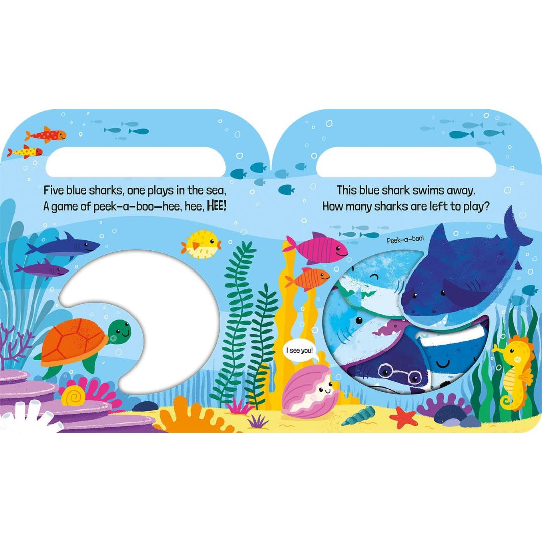 Carry And Count With Me! - Five Blue Sharks - Board Book