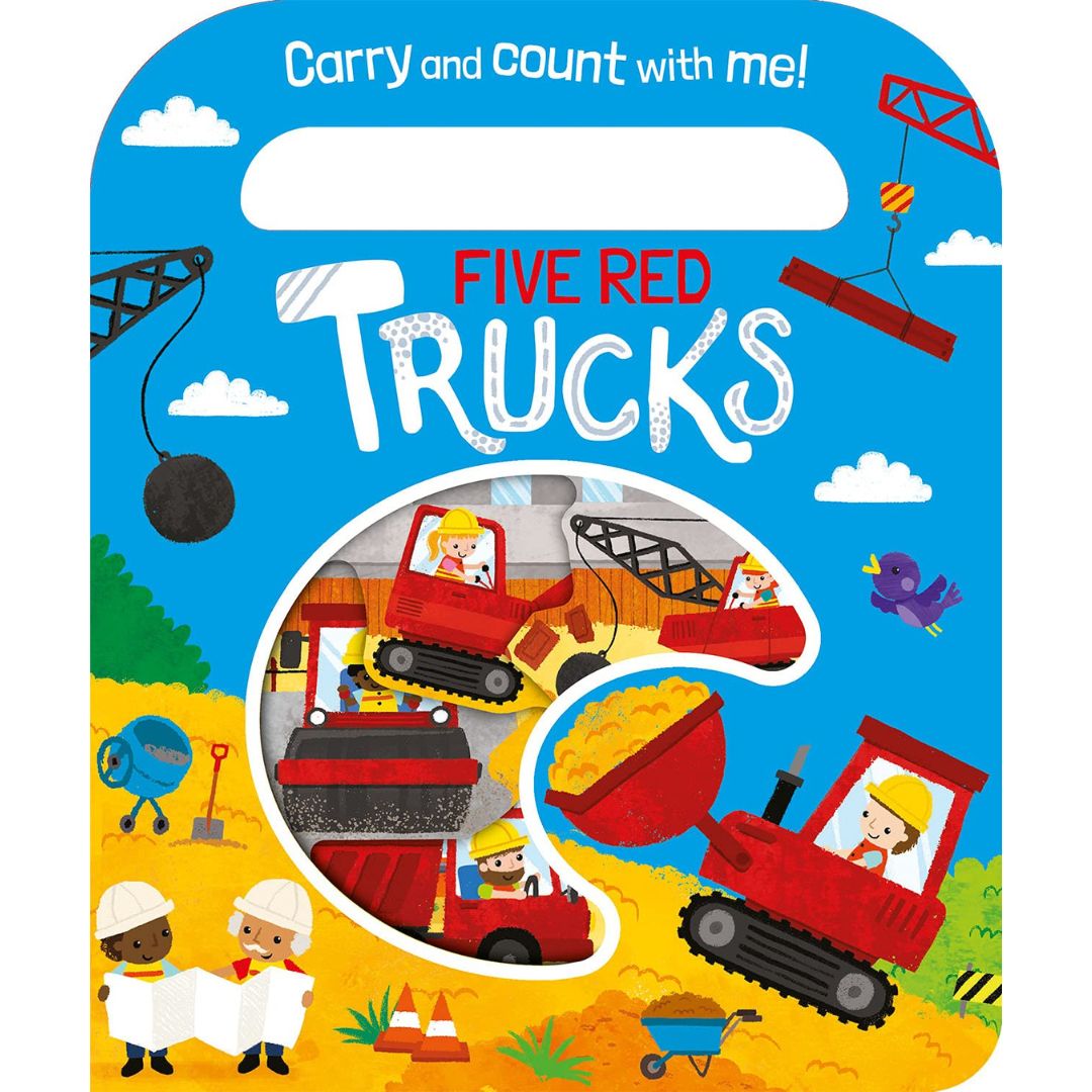 Carry And Count With Me! - Five Red Trucks - Board Book