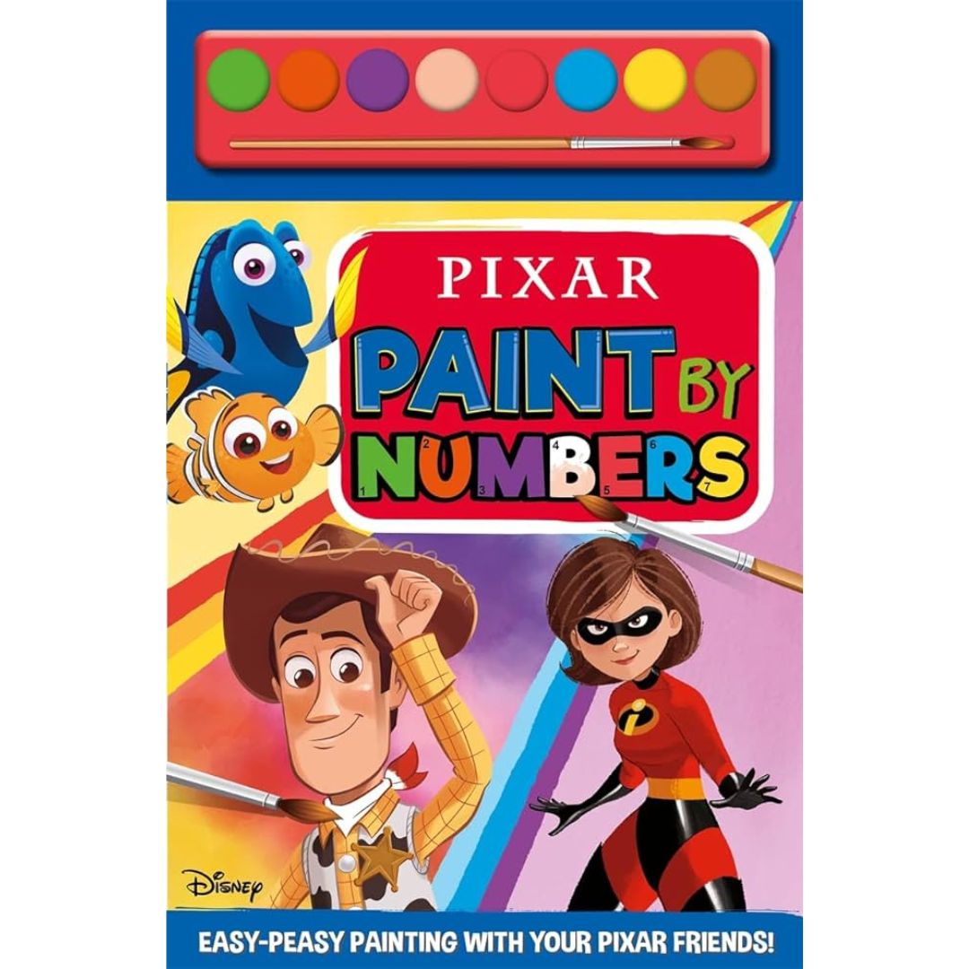 Pixar Paint by Numbers Colouring Book