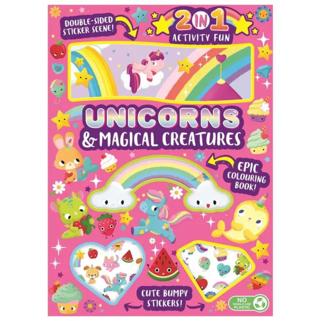 2 In 1 Activity Fun - Unicorns & Magical Creatures