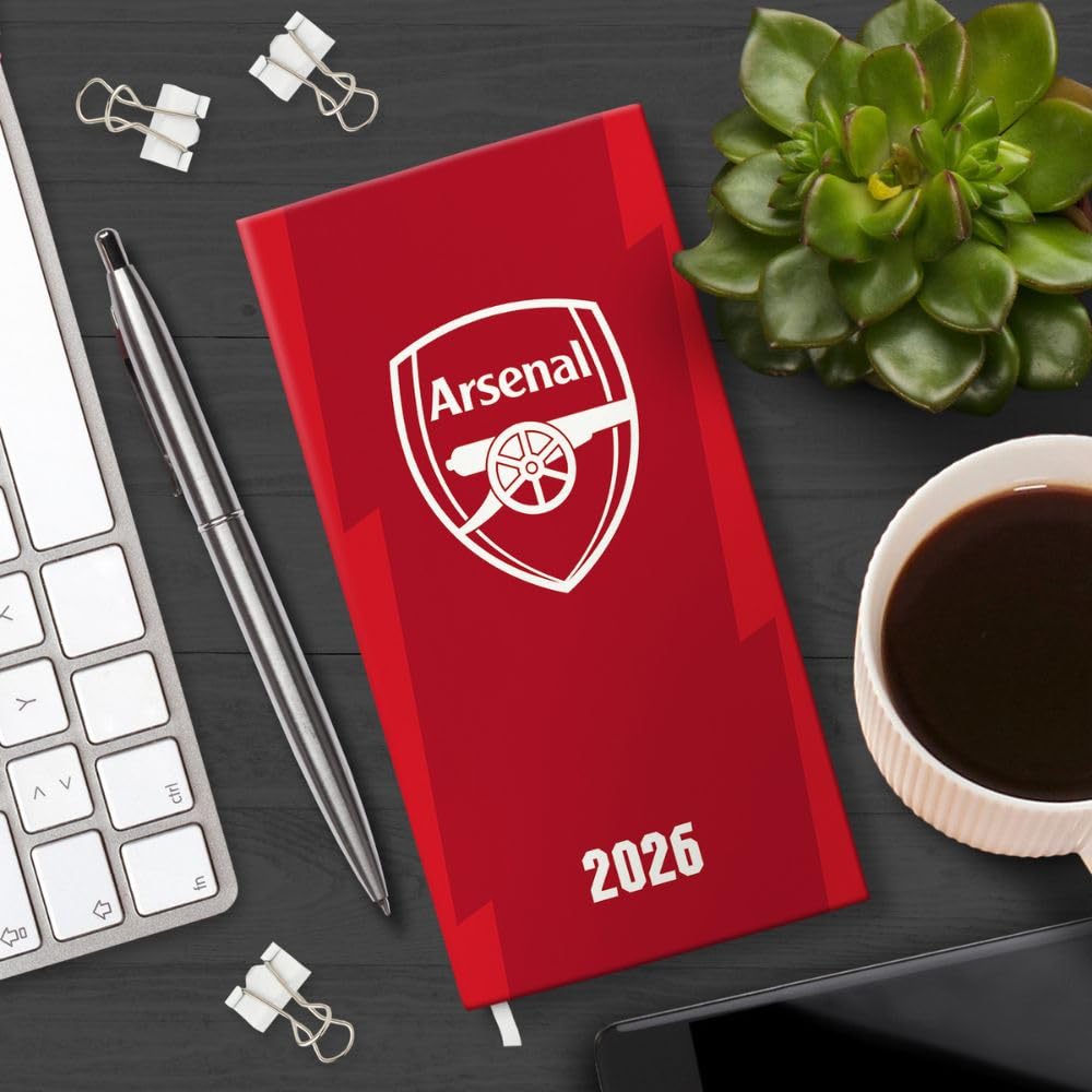 Slim Diary Week To View 2026 - Arsenal