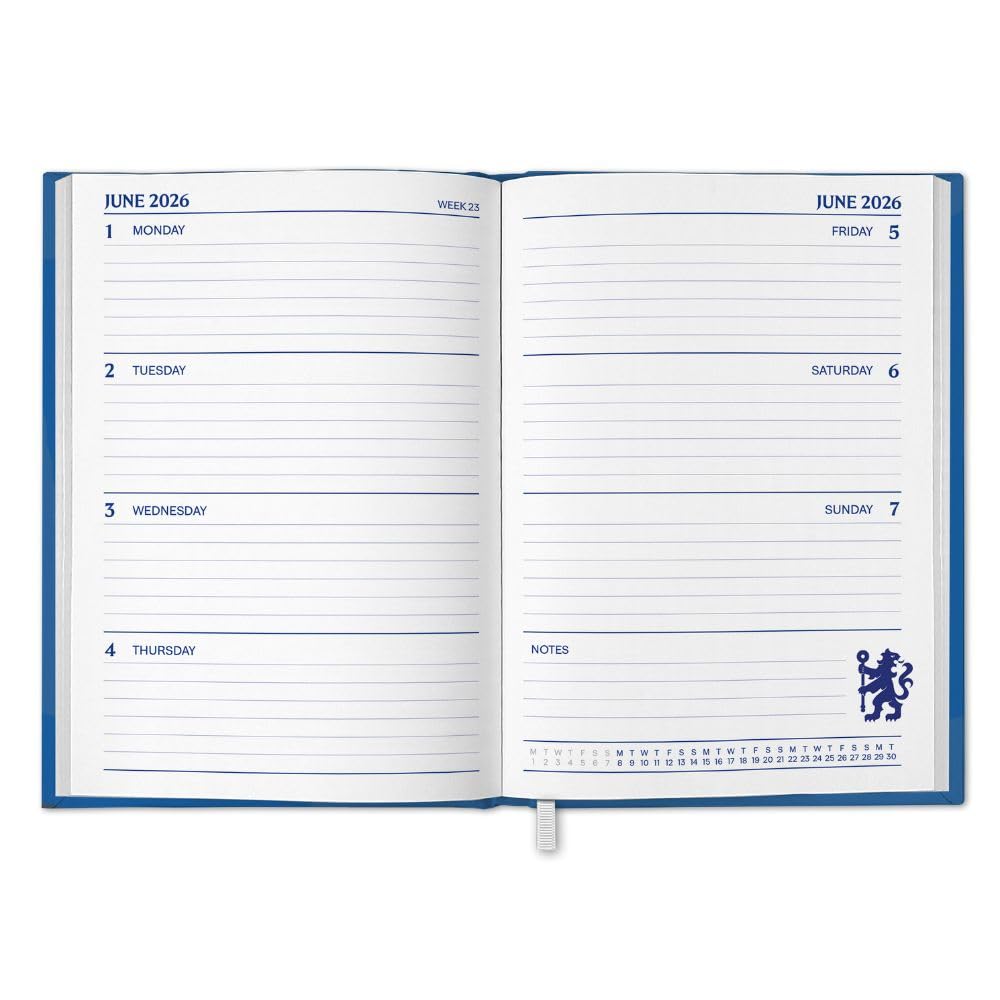 A5 Diary Week To View 2026 - Chelsea