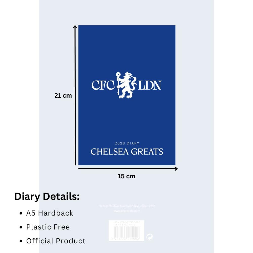A5 Diary Week To View 2026 - Chelsea