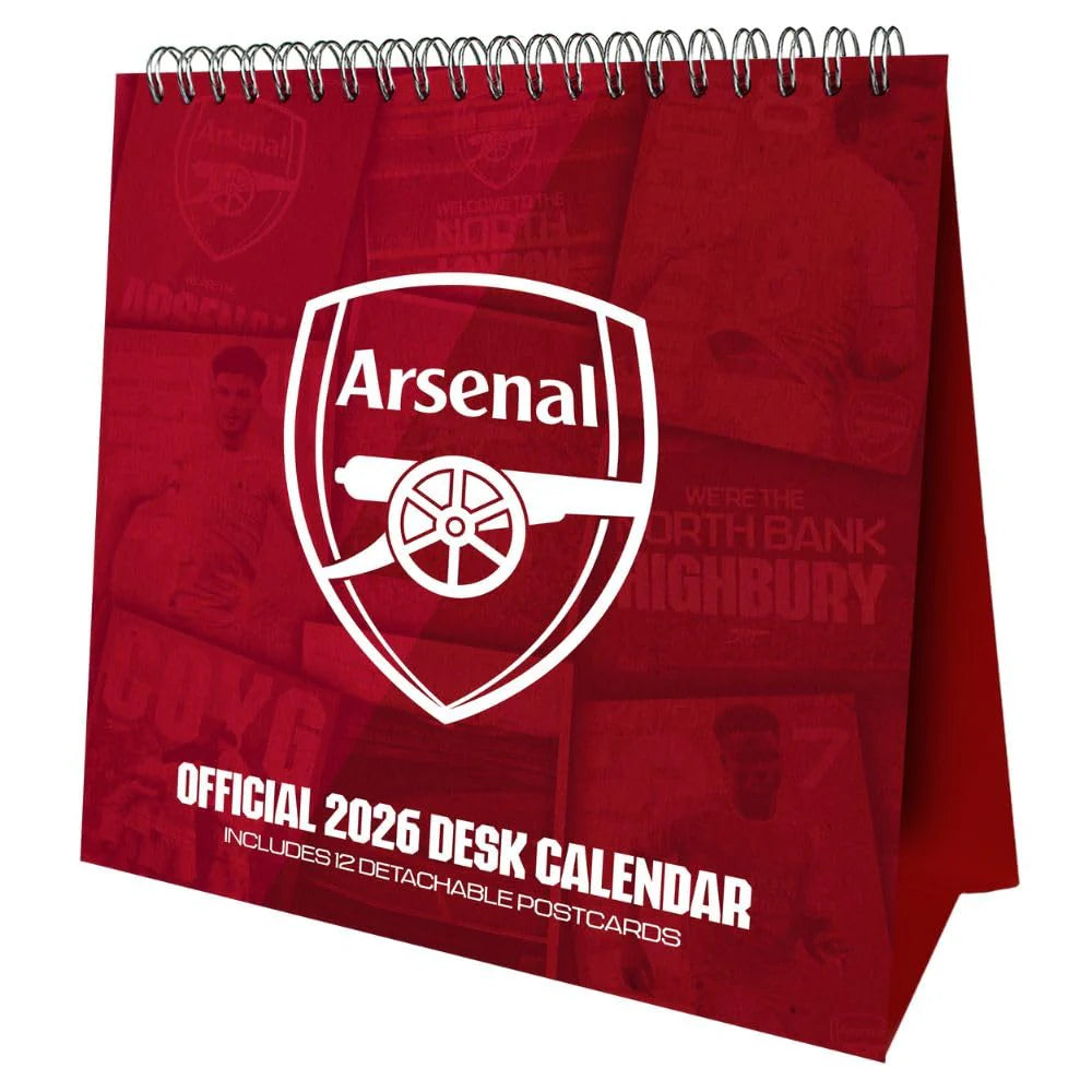 Monthly Desktop Calendar 2026 - Arsenal