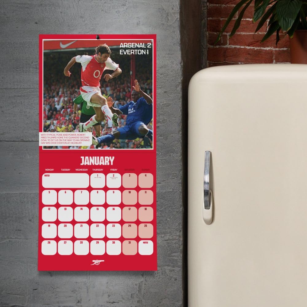 Monthly Square Calendar 2026 - Arsenal