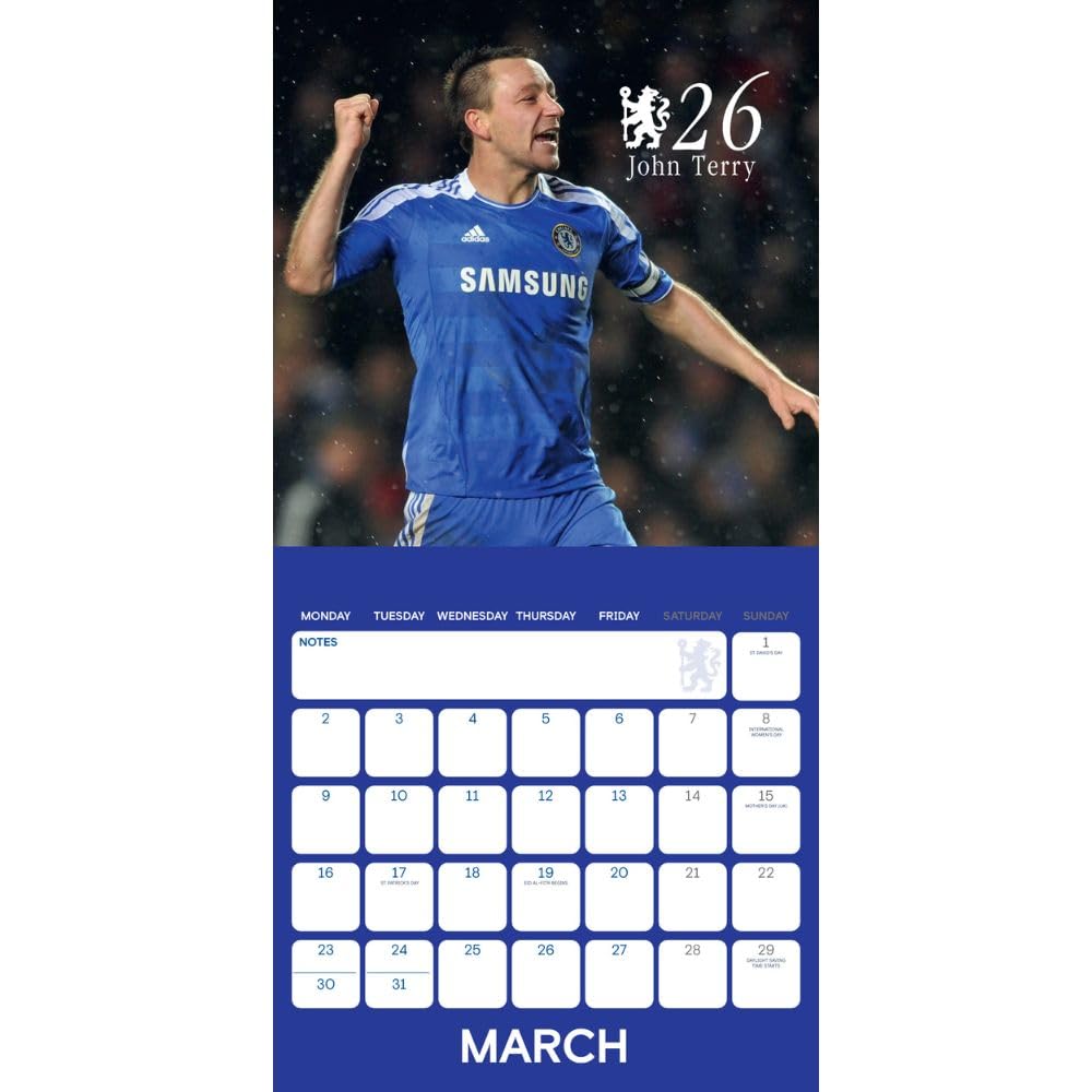 Monthly Square Calendar 2026 - Chelsea