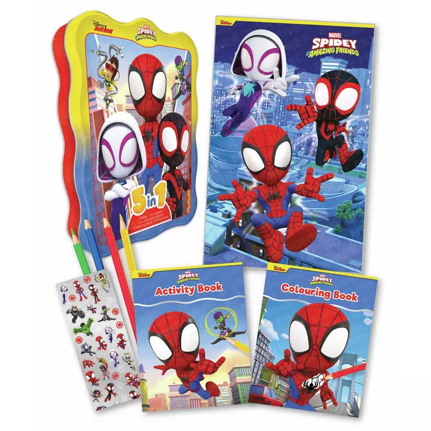 Marvel - Spidey And His Amazing Friends - 5-in-1 Activity Tin