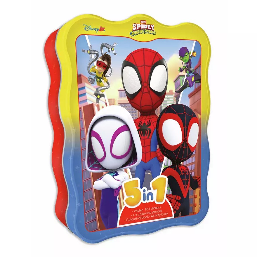 Marvel - Spidey And His Amazing Friends - 5-in-1 Activity Tin