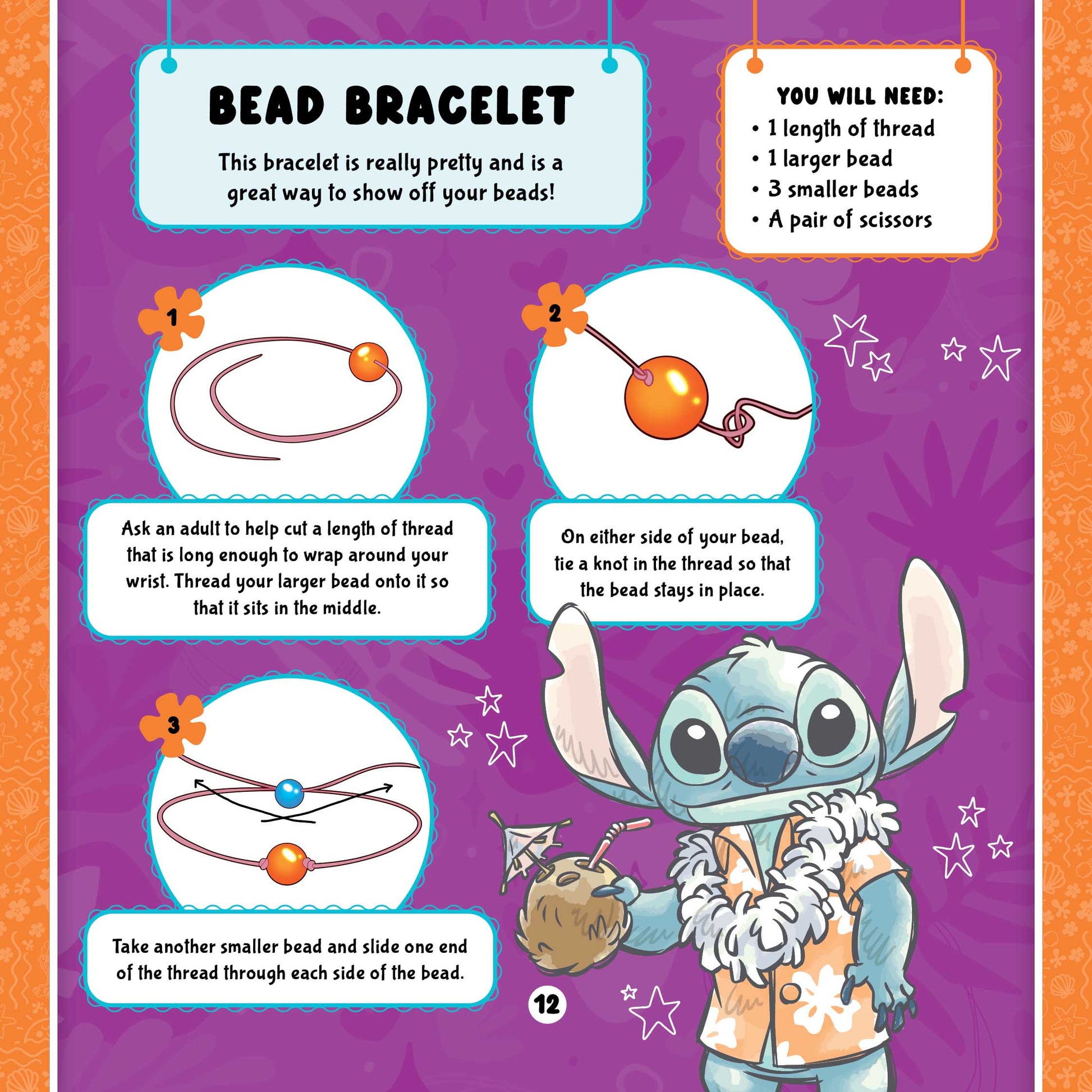 Disney Stitch - Best Friends Activity Book & Bead Kit