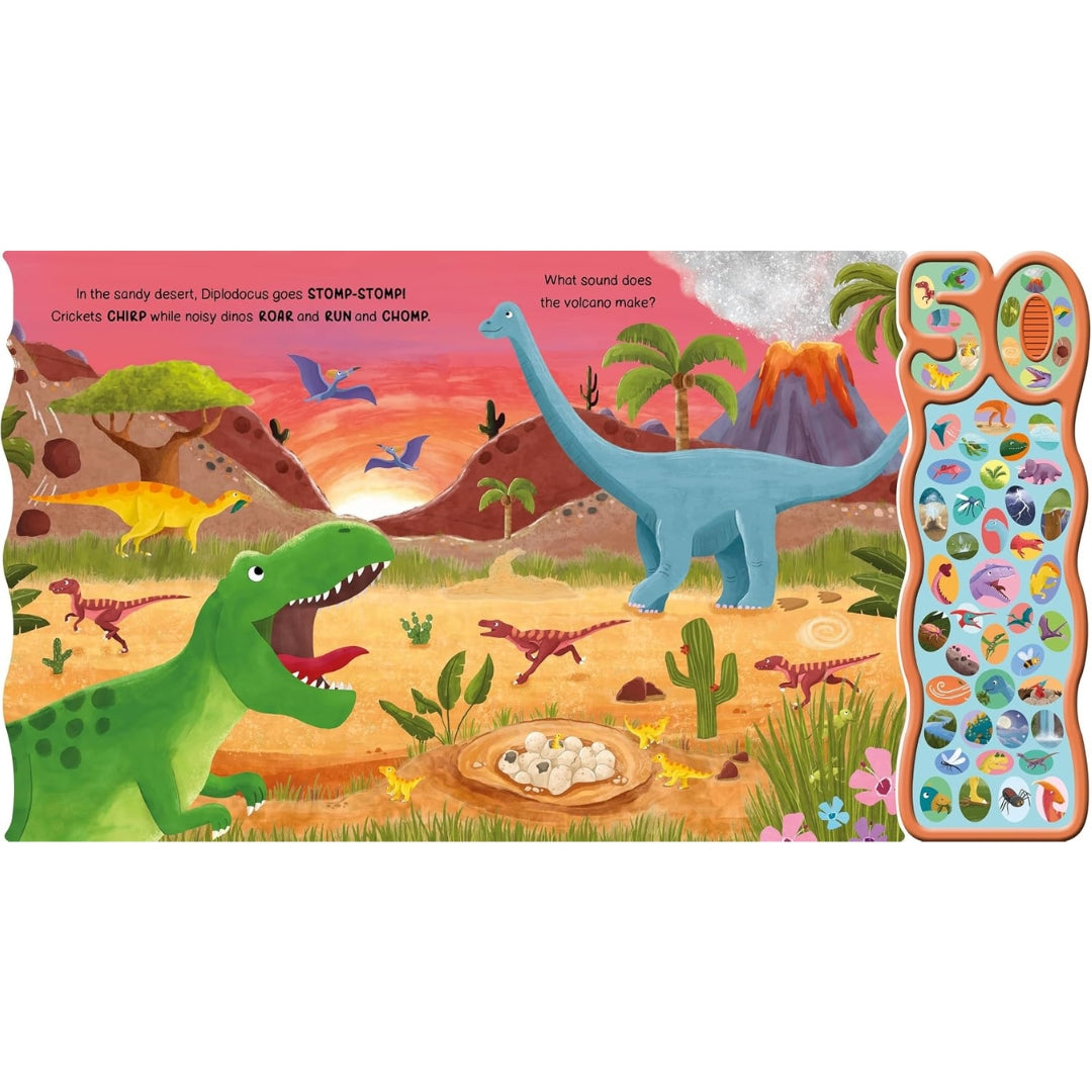 Dino World - 50-Button Sound Board Book