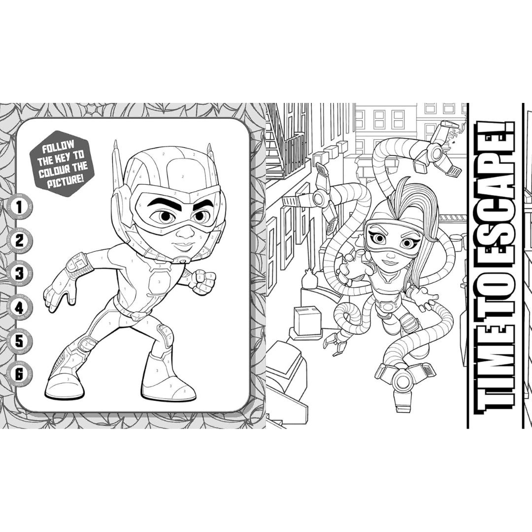 5 In 1 Colouring - Marvel Spidey And His Amazing Friends