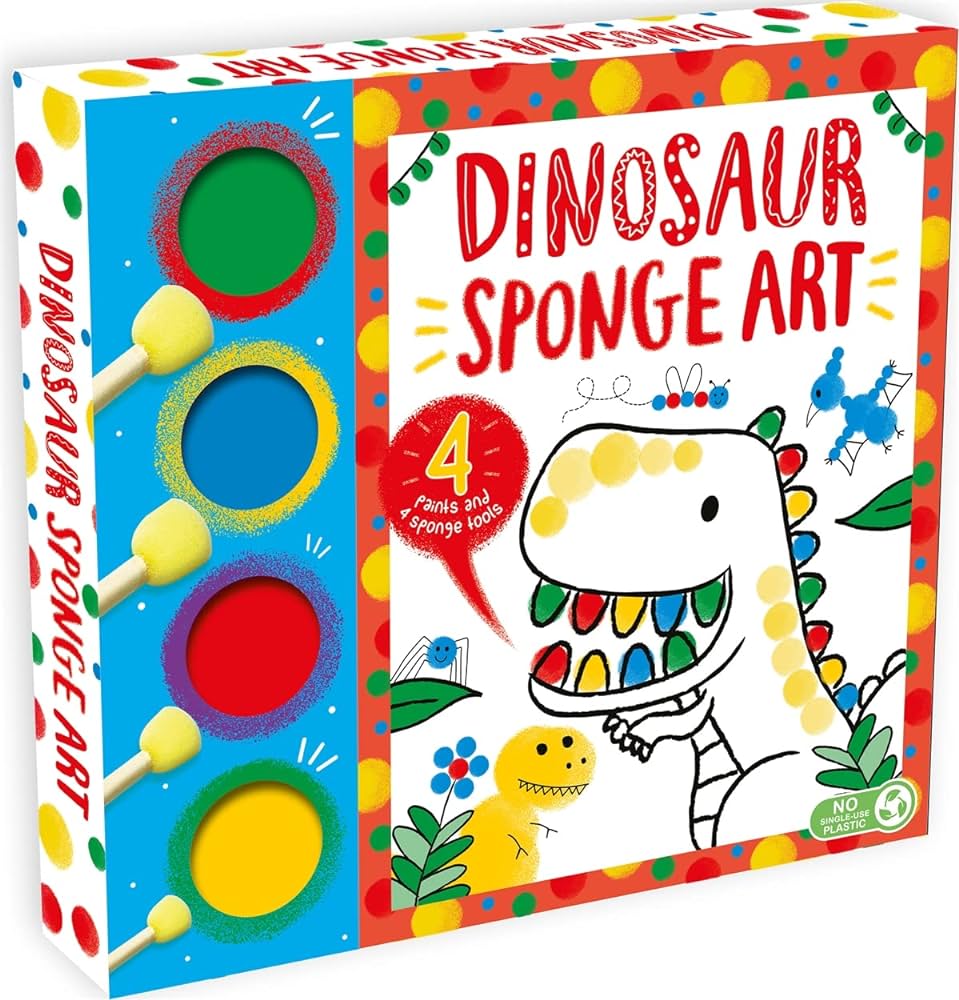 Sponge Art Dinosaurs