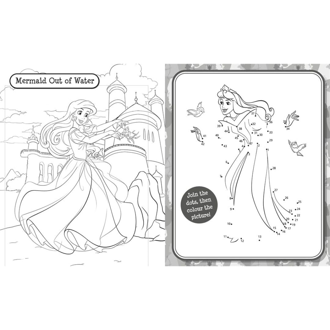 Disney Princess 5 In 1 Colouring Stickers Book