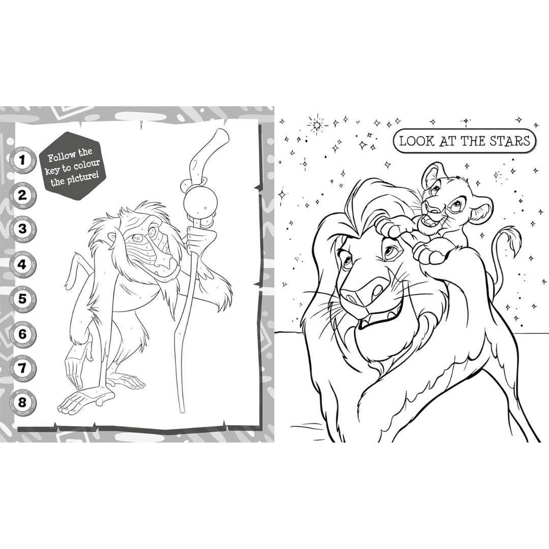 Disney The Lion King 5 In 1 Colouring Stickers Book