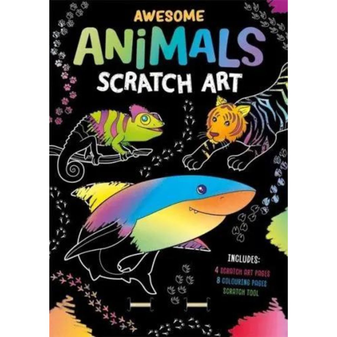 Awesome Animals Scratch Art