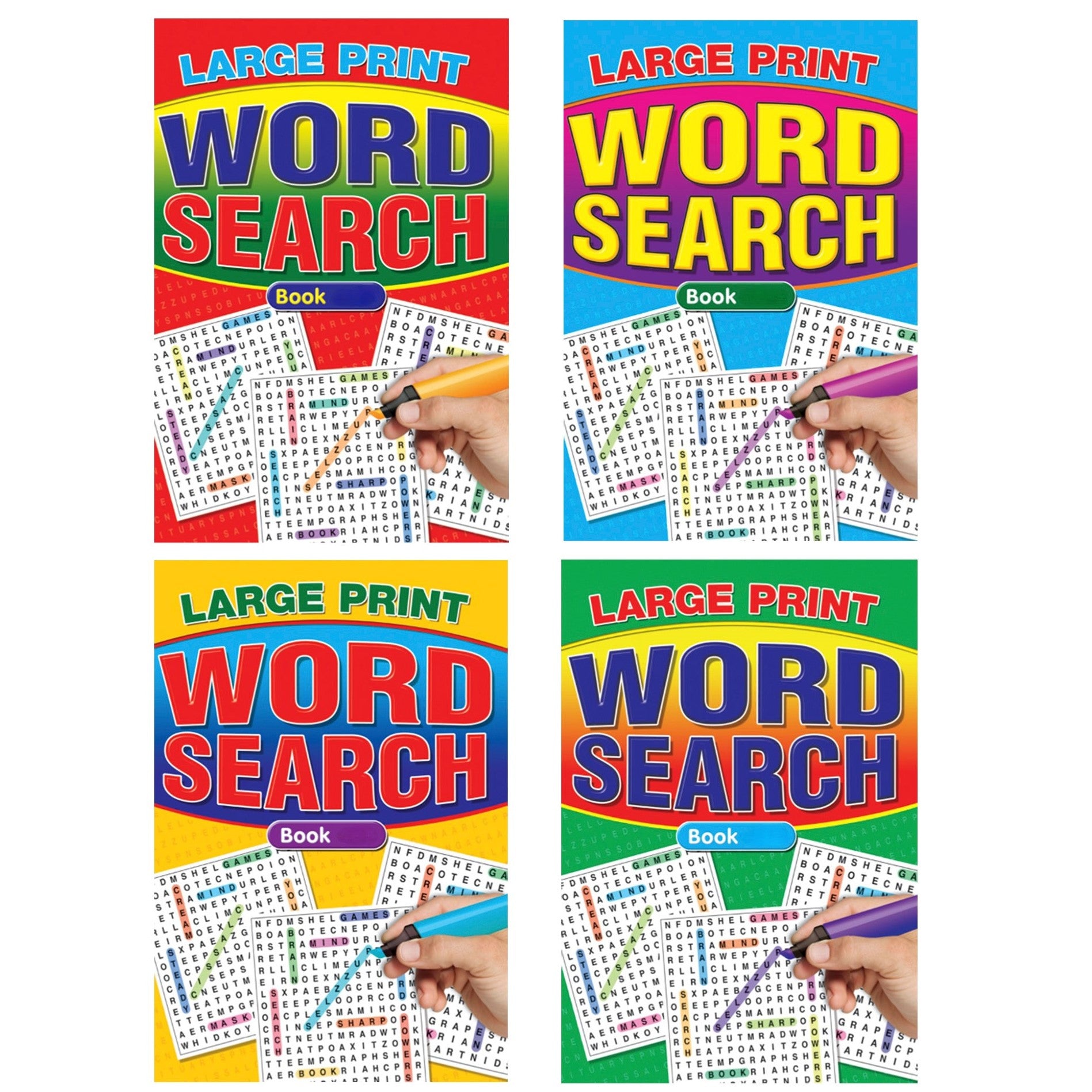 Large Print Wordsearch Book Series 61-64 x 1pc Assortment