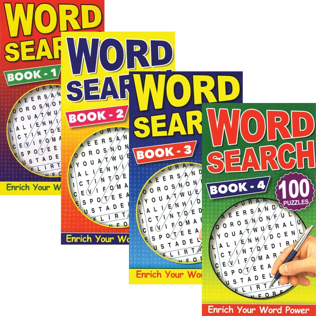 Wordsearch Book Series 1-4 x 1pc Assortment