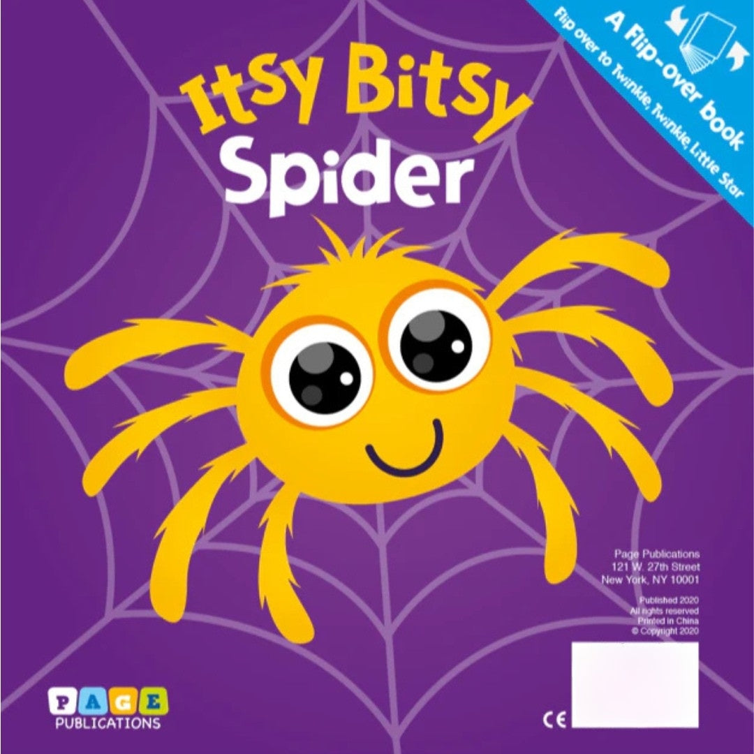 A Flip-Over Book - Twinkle, Twinkle, Little Star / Itsy Bitsy Spider - Board Book