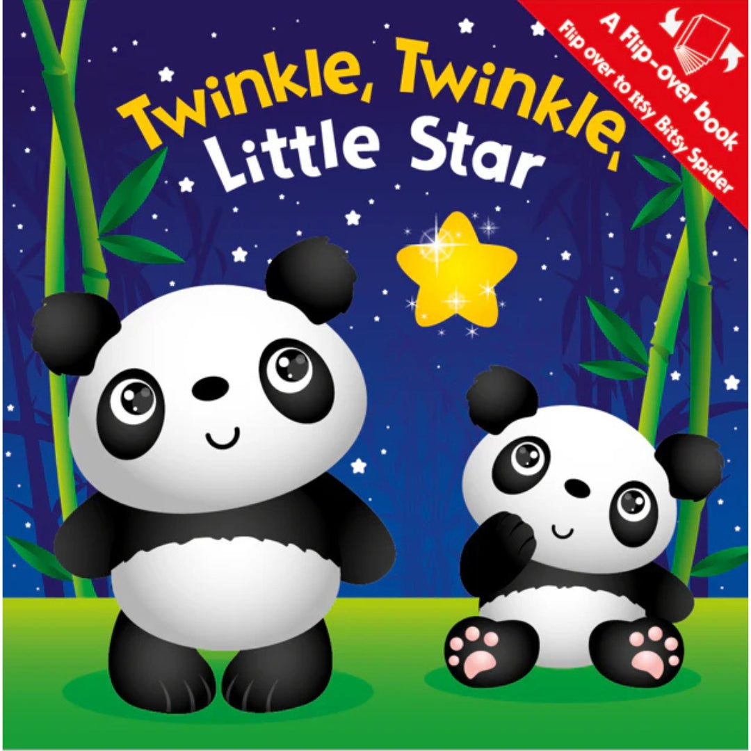 A Flip-Over Book - Twinkle, Twinkle, Little Star / Itsy Bitsy Spider - Board Book