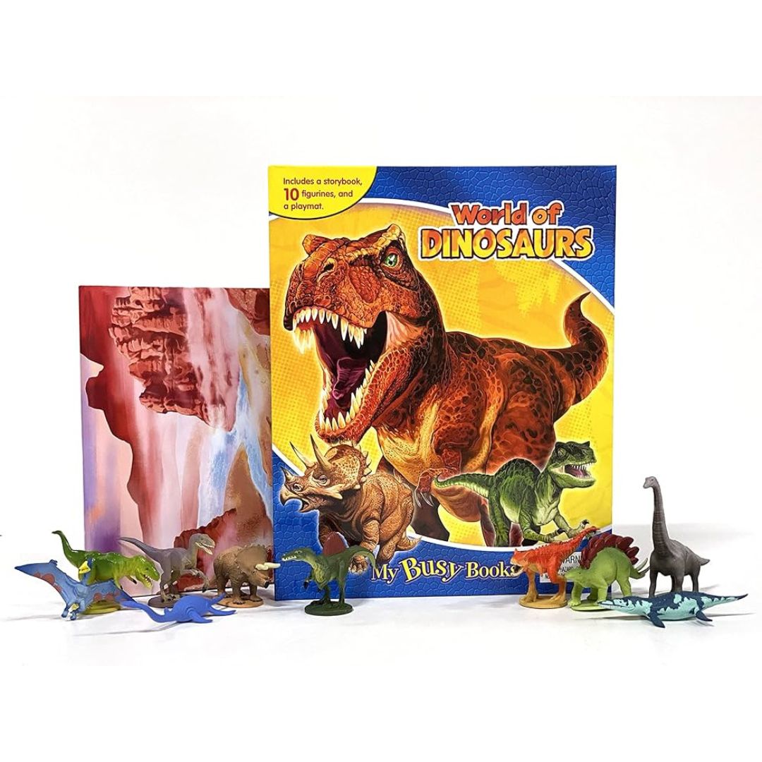 World Of Dinosaurs - My Busy Book - 10 Figurines and a Playmat