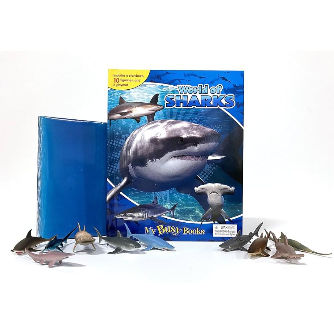 World of Sharks - My Busy Book - 10 Figurines and a Playmat