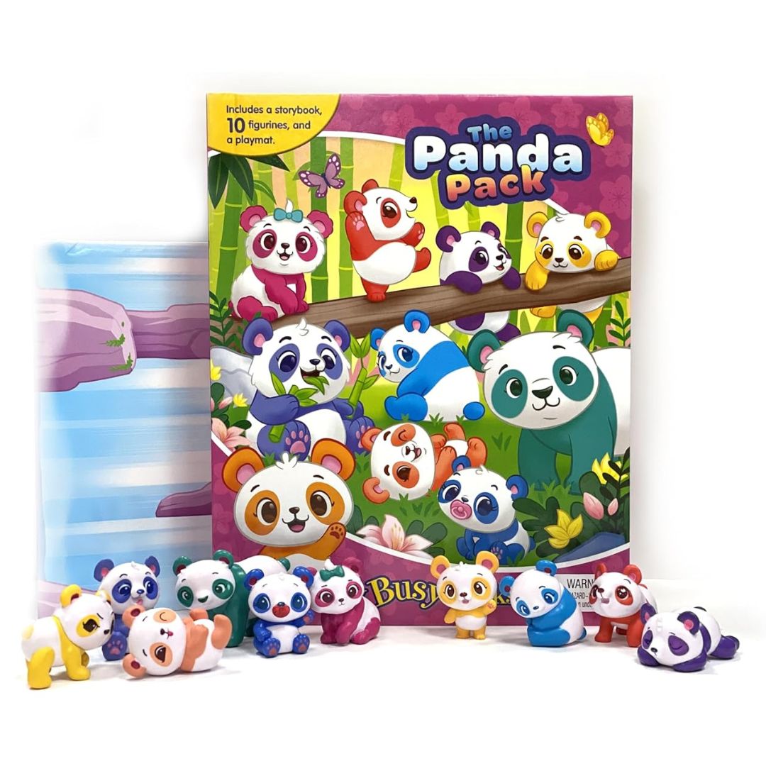The Panda Pack - My Busy Book - 10 Figurines and a Playmat