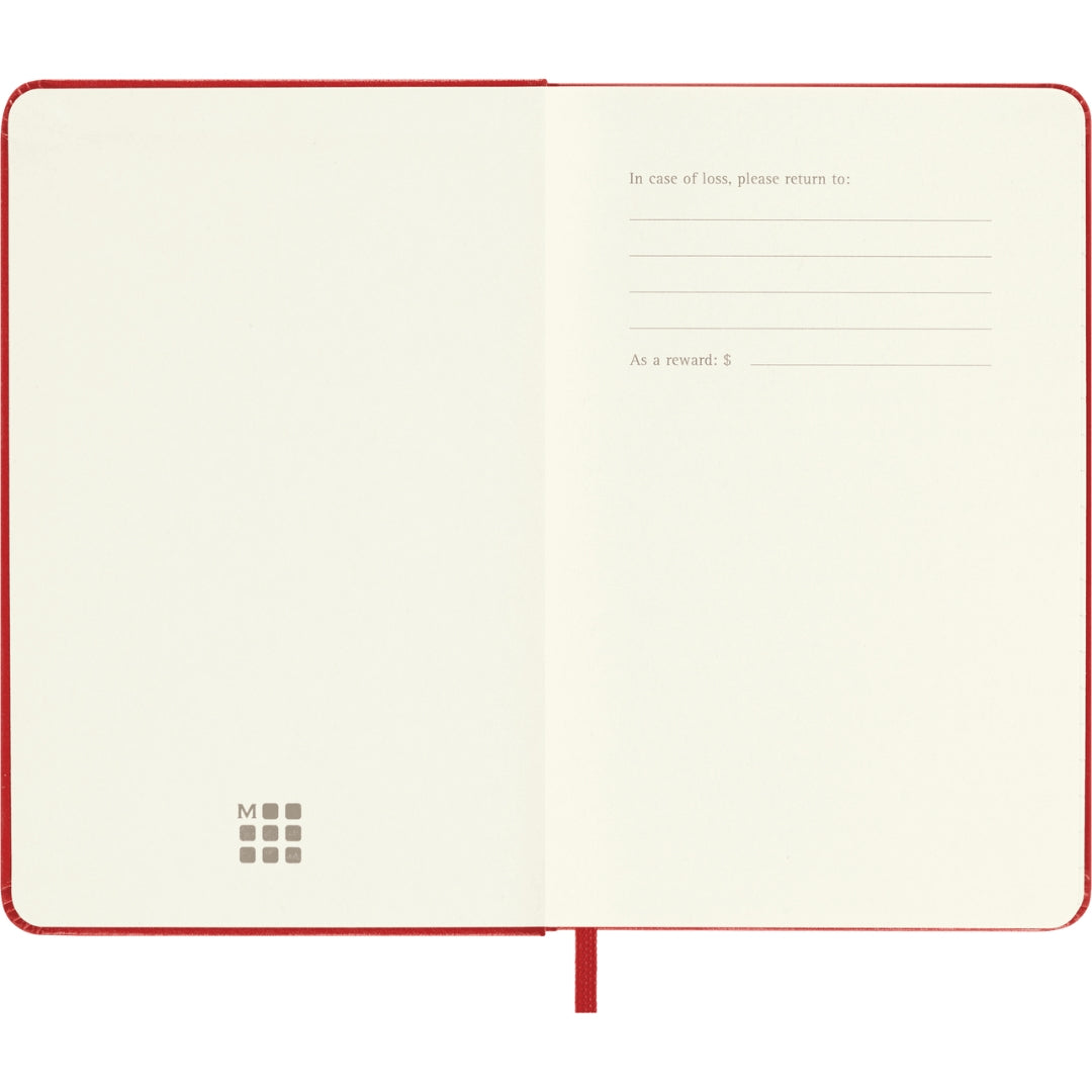 Pocket Moleskine Classic Collection - Hard Cover Ruled Notebook - Scarlet Red