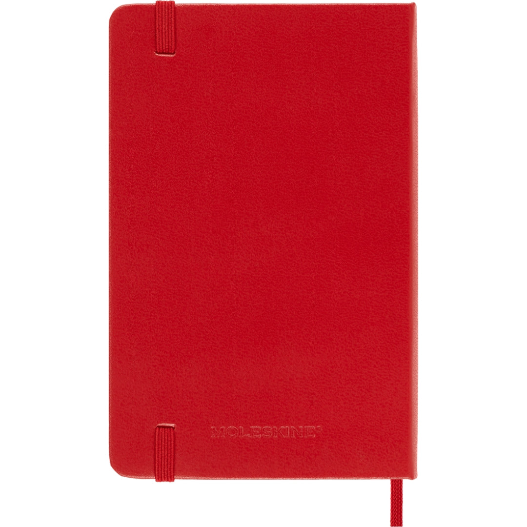 Pocket Moleskine Classic Collection - Hard Cover Ruled Notebook - Scarlet Red