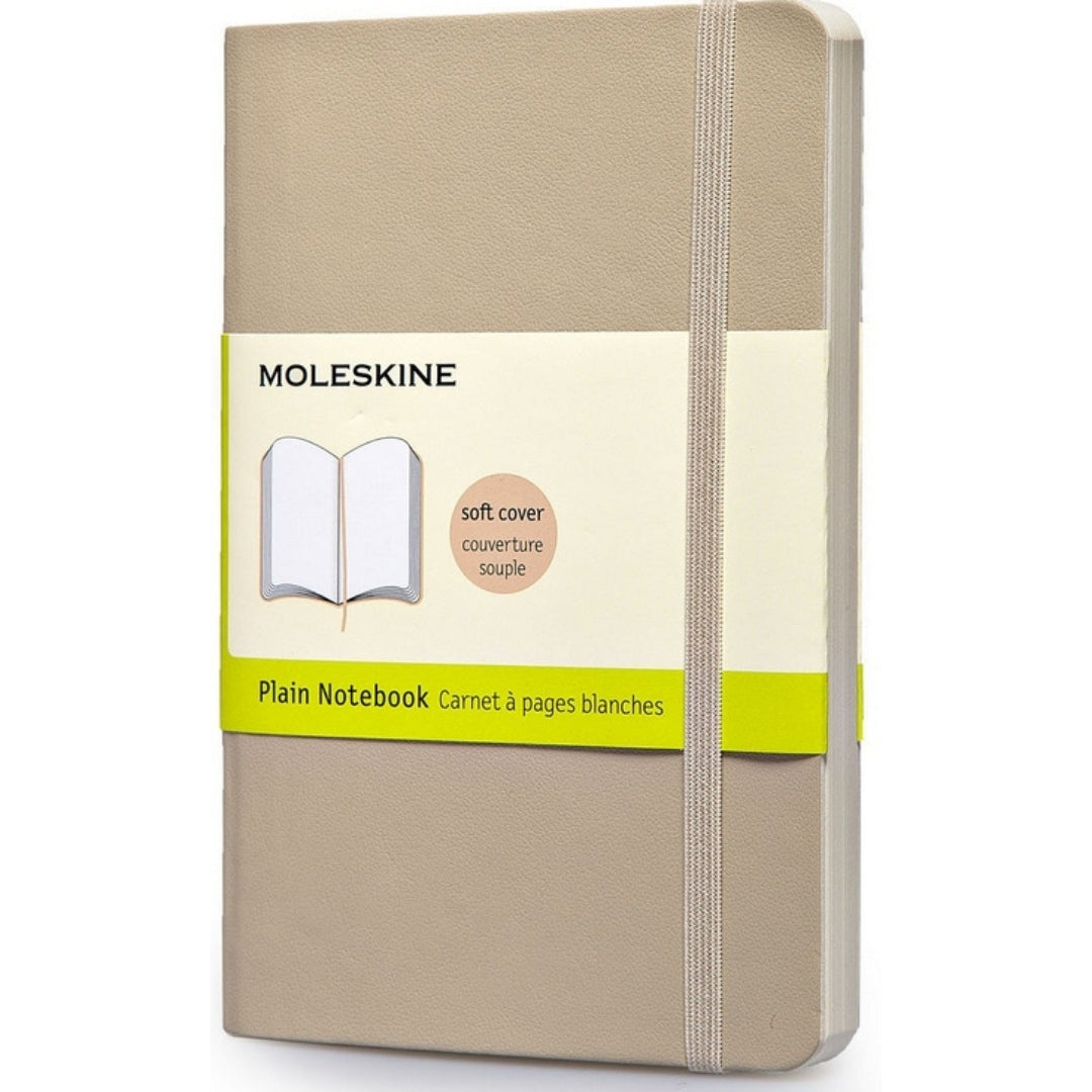 Pocket Moleskine Classic Collection - Soft Cover Plain Notebook - Khaki Beige