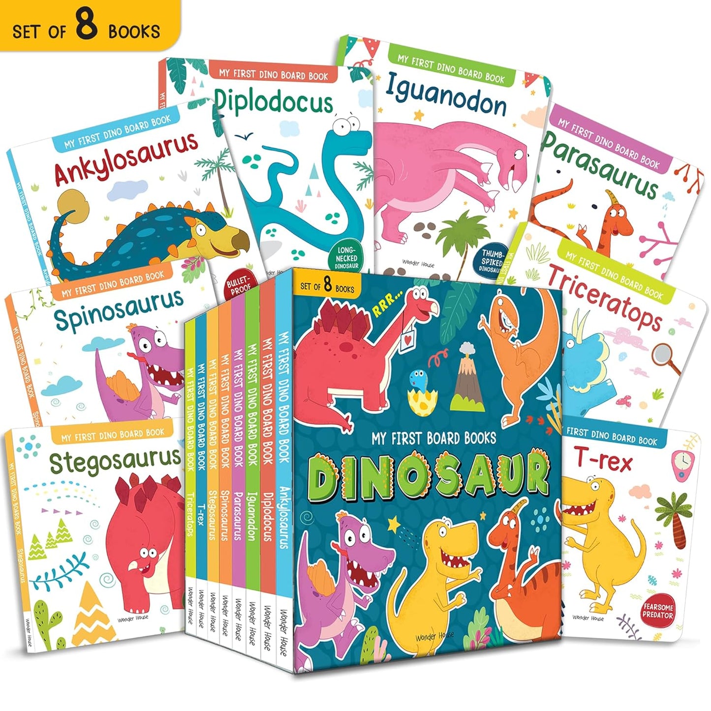 My First Board Books: Dinosaurs: 8 Books Boxed Set (My First Books)