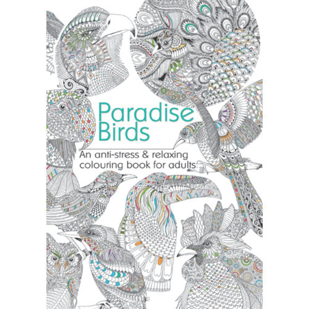 Adult Colouring Book - Paradise Birds / Kingdom Of Birds