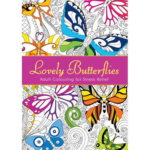 Adult Colouring Book - Lovely Butterflies