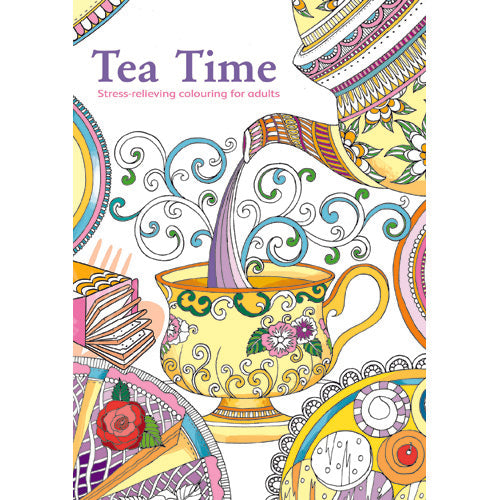 Adult Colouring Book - Tea Time