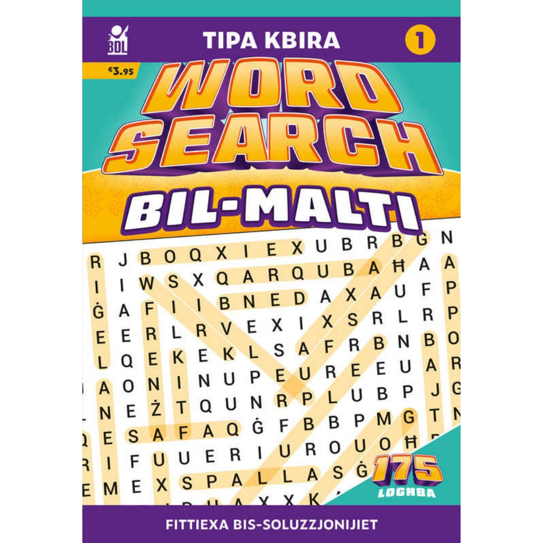 Tipa Kbira - Word Search Bil-Malti - Book 1