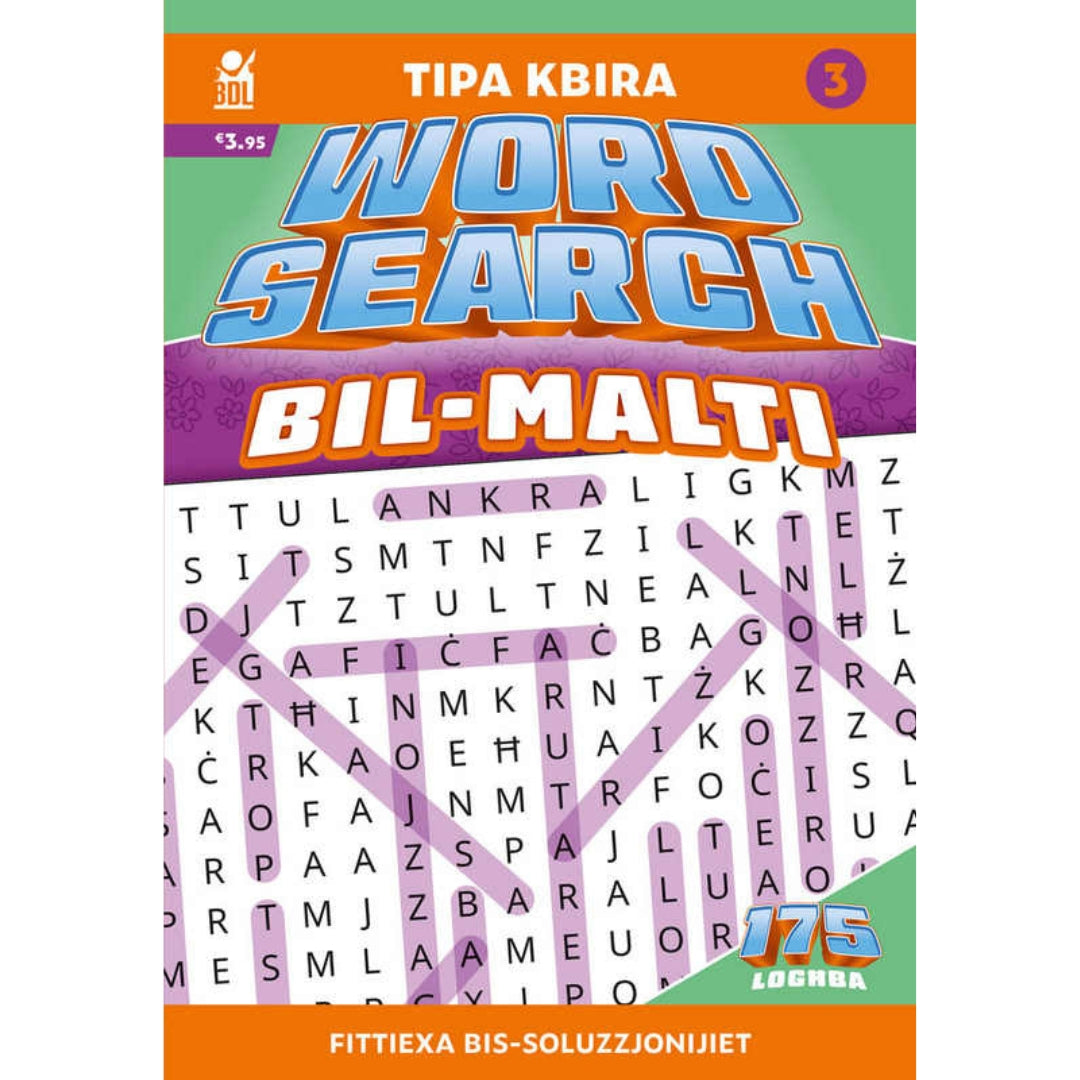 Tipa Kbira - Word Search Bil-Malti - Book 3