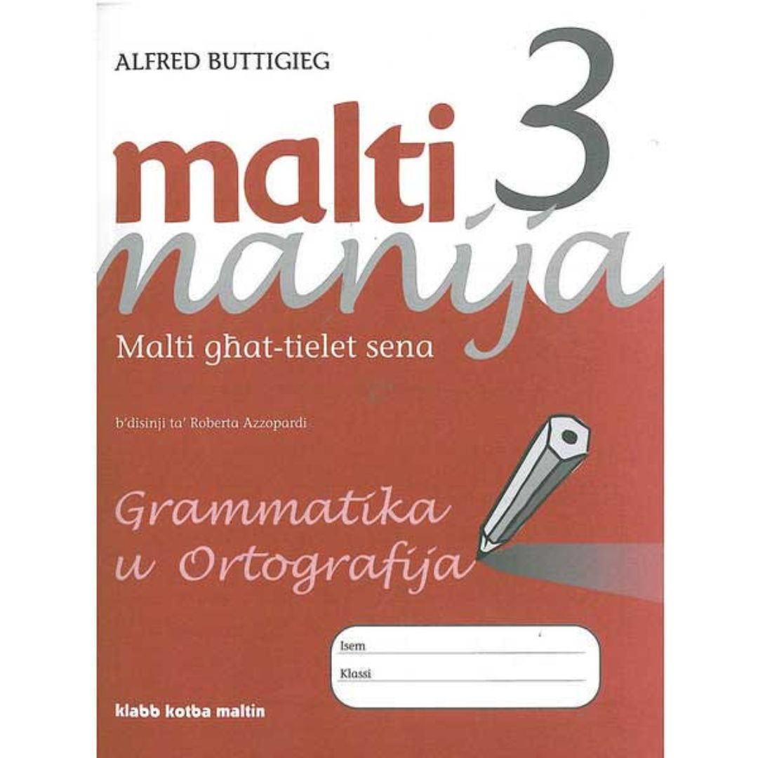 Malti Manija 3 Grammatika U Ortografija