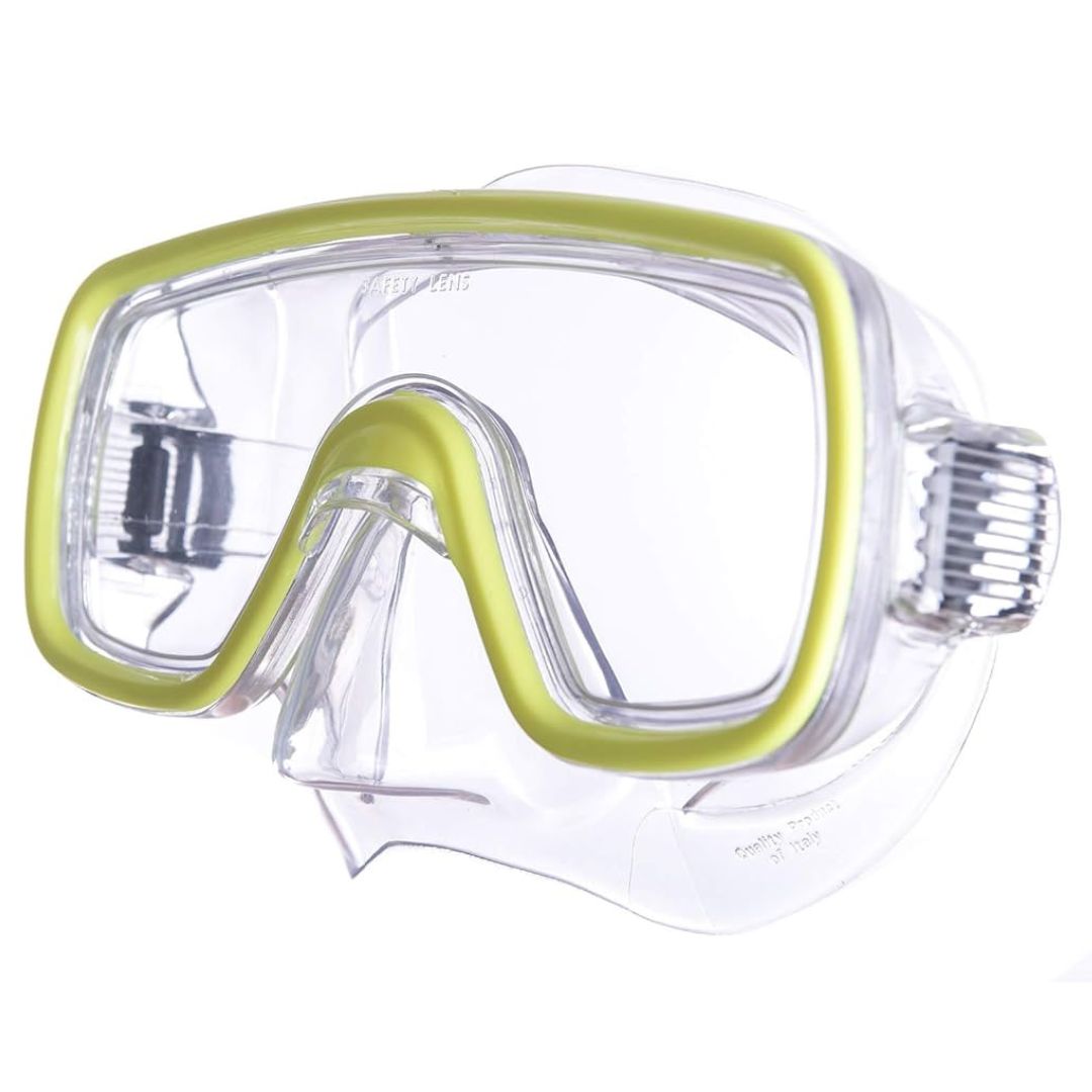 Salvas Diving Mask Clear Yellow Small