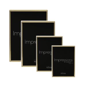 Gold Thin Border Photo Frame - Various Sizes - 20 x 25 cm(8" x 10")